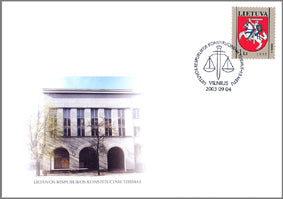 2003 09 04 PA „LIETUVOS KONSTITUCINIAM TEISMUI - 10 METŲ“