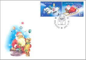 2005 11 05 Pirmos dienos vokas (PDV) „ŠV. KALĖDOS IR NAUJIEJI METAI“