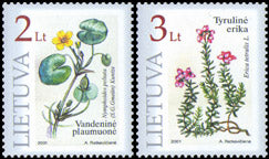 2001 05 12 Serija „LIETUVOS RAUDONOJI KNYGA. AUGALAI“ (Pašto ženklai išimti iš apyvartos)
