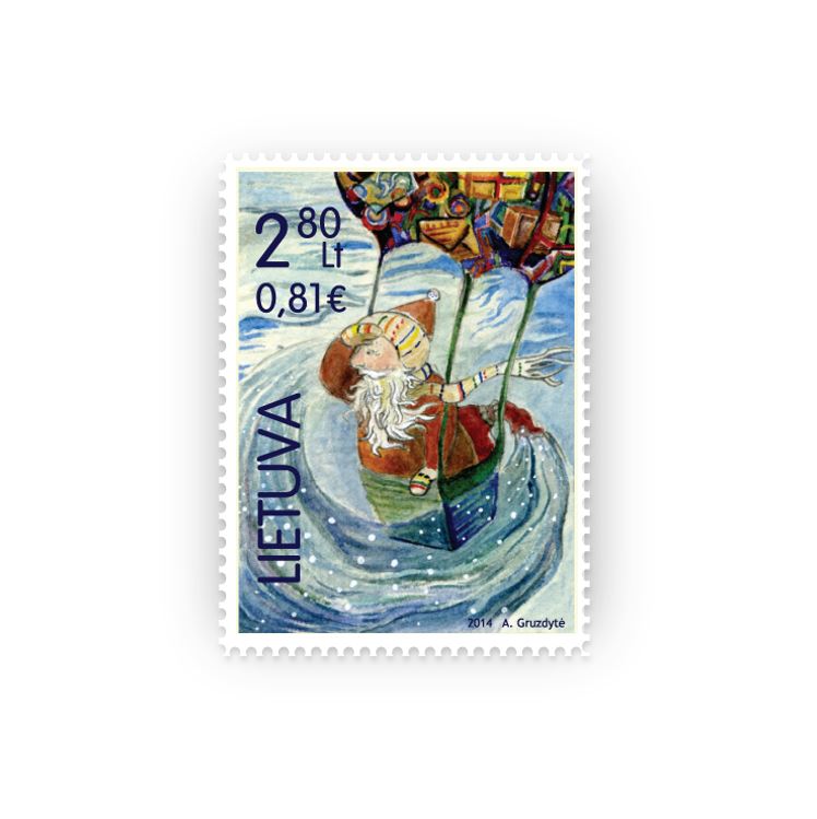 2014 11 08 Kalėdinis pašto ženklas'2014