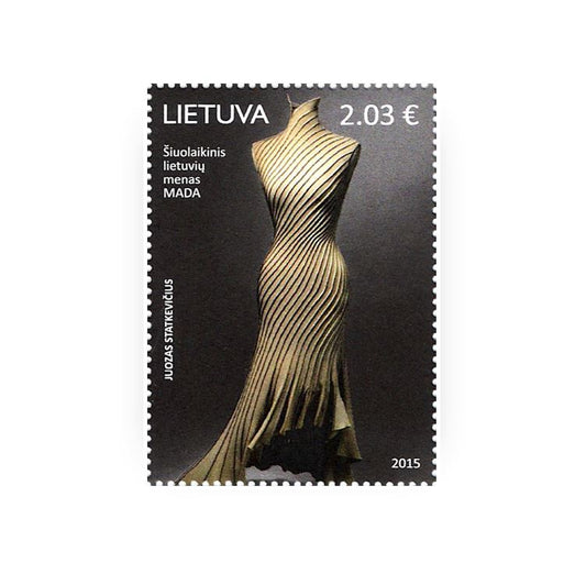 Pašto ženklas. „ŠIUOLAIKINIS LIETUVIŲ MENAS. MADA"