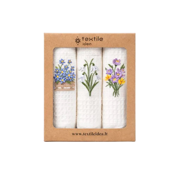 Virtuvinių rankšluosčių rinkinys Krokai, 3 vnt.