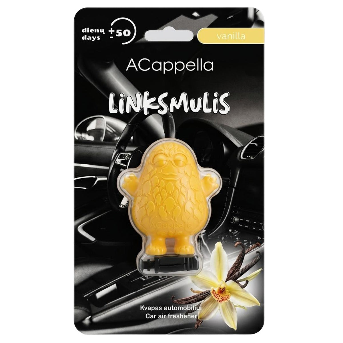 Automobilio kvapas ACAPPELLA "Linksmulis Vanilla"
