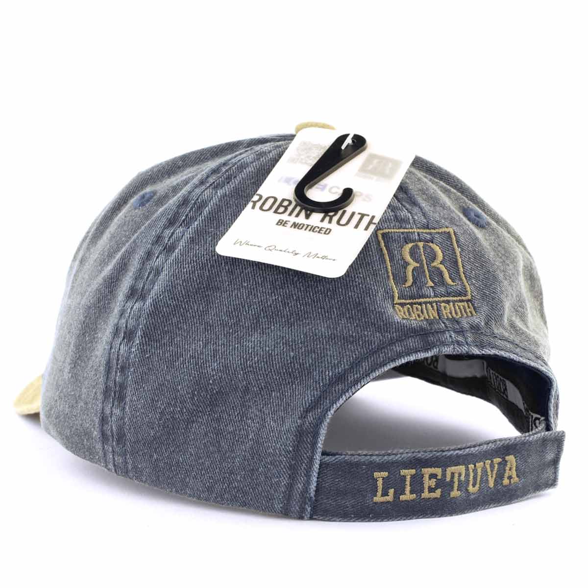 Mėlyna kepurė „LIETUVA Original 1009“ su chaki snapeliu
