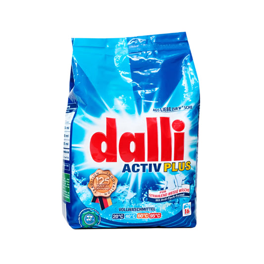 Skalbimo milteliai dalli mėlynoje pakuotėje