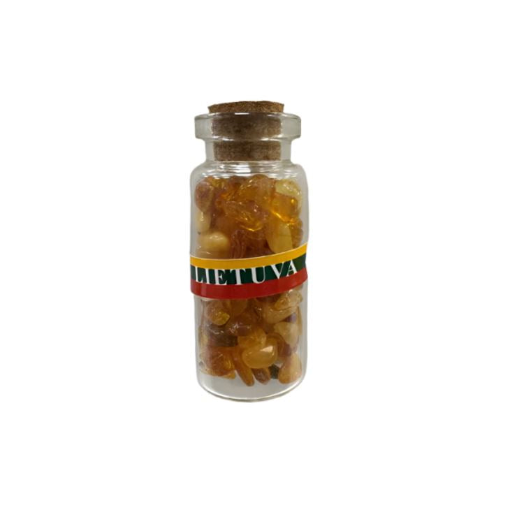Magnetas gintarai indelyje