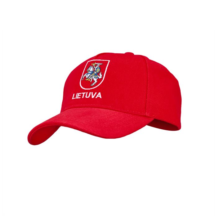 Raudona kepuraitė su Vyčiu