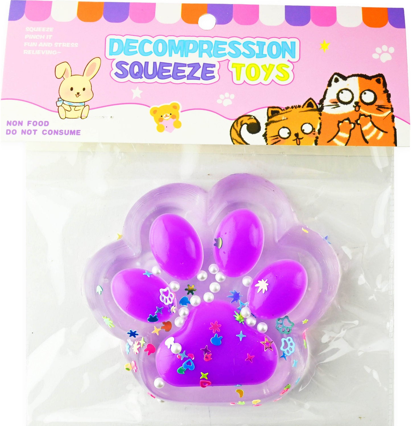 Antistresinis žaislas katės letenėlė Squishy, 7cm