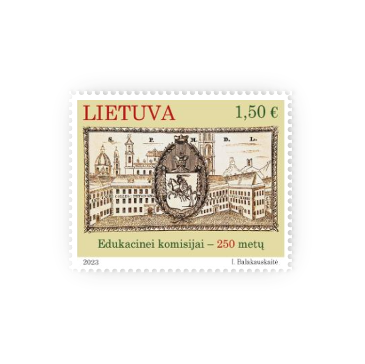 Pašto ženklas „Edukacinei komisijai - 250 metų“