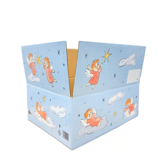 Kalėdinė dėžė M3 400x340x150, angelai