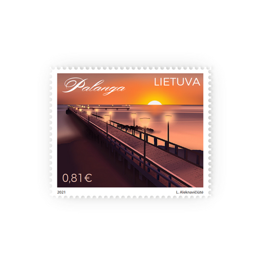 Pašto ženklas. Palangos tiltas