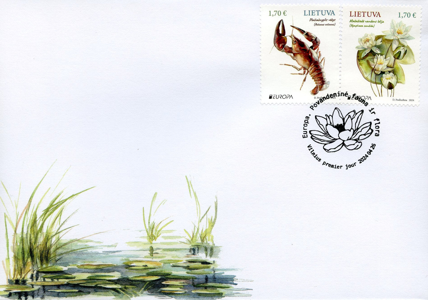 2024 04 26 Pirmos dienos vokas (PDV) „Europa. Povandeninė fauna ir flora"