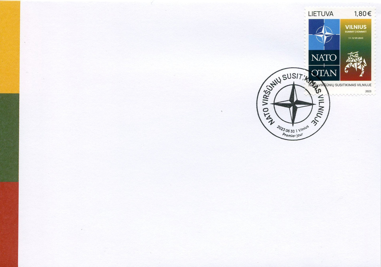2023 06 30 Pirmos dienos vokas (PDV) „NATO viršūnių susitikimas Vilniuje"
