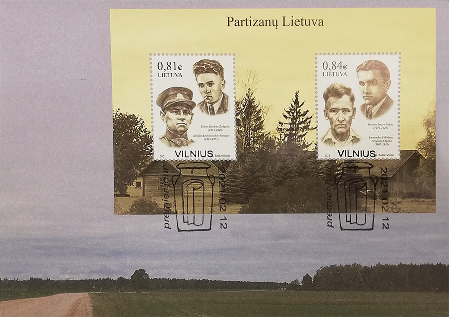 2021 02 12 Pirmos dienos vokas (PDV) „Partizanų Lietuva"