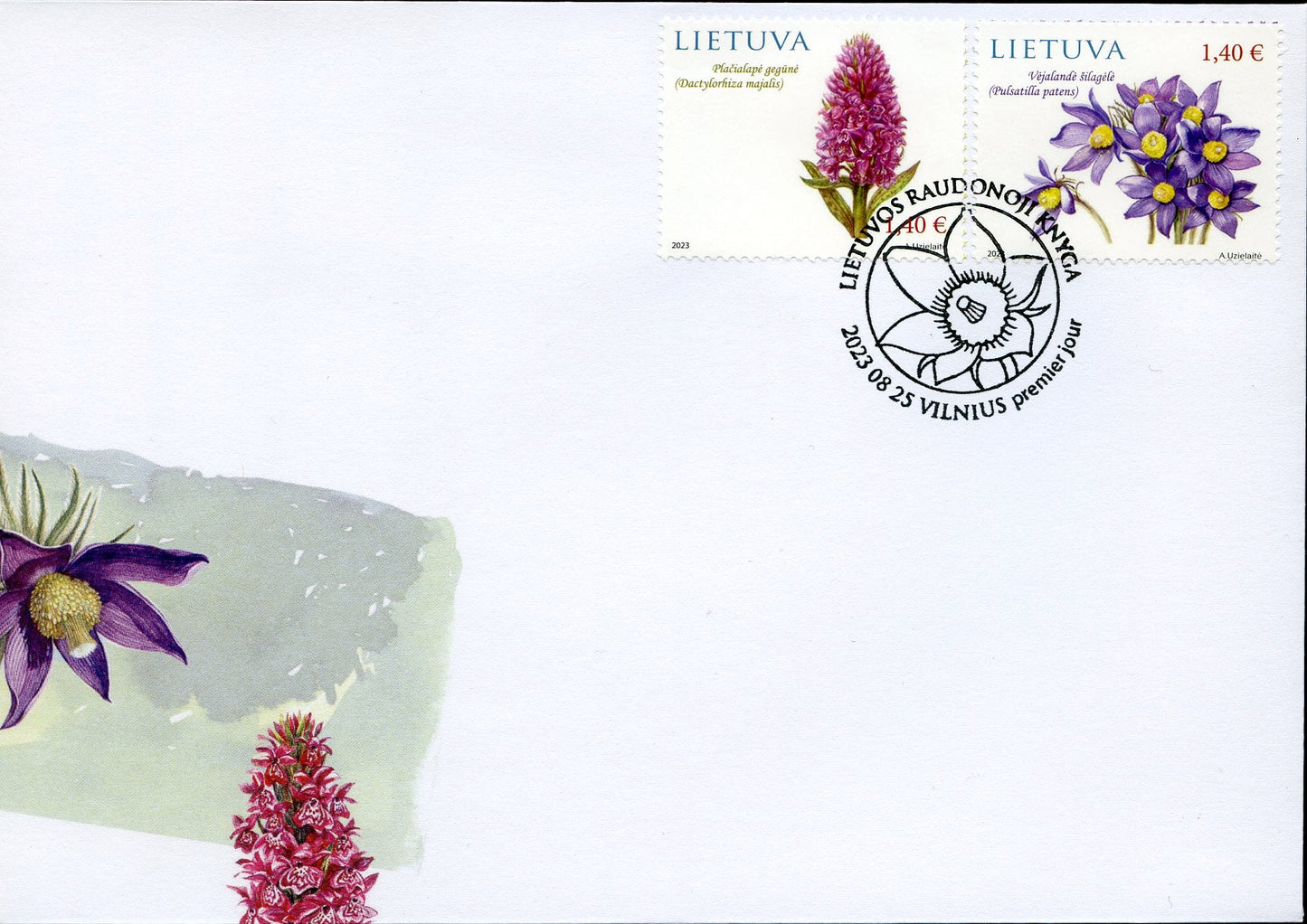 2023 08 25 Pirmos dienos vokas (PDV) „Lietuvos raudonoji knyga"