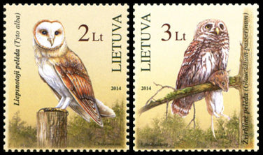 2014 04 05 SERIJA „LIETUVOS RAUDONOJI KNYGA. PELĖDOS“ (Pašto ženklai išimti iš apyvartos)