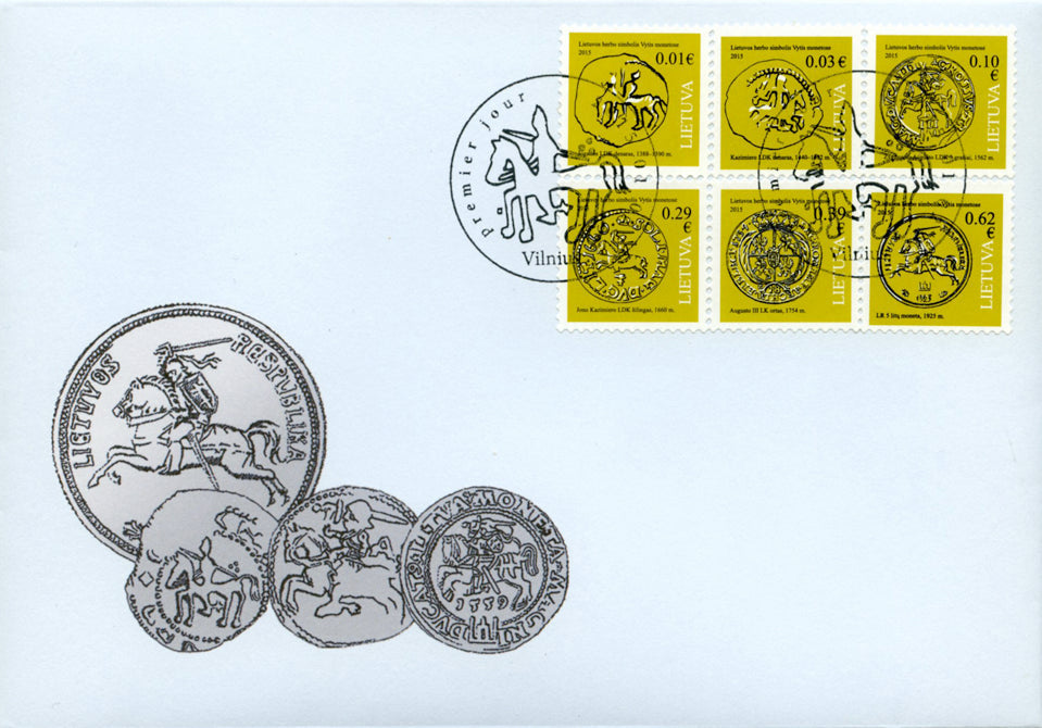 2015 01 02 PDV „LIETUVOS HERBO SIMBOLIS VYTIS MONETOSE“