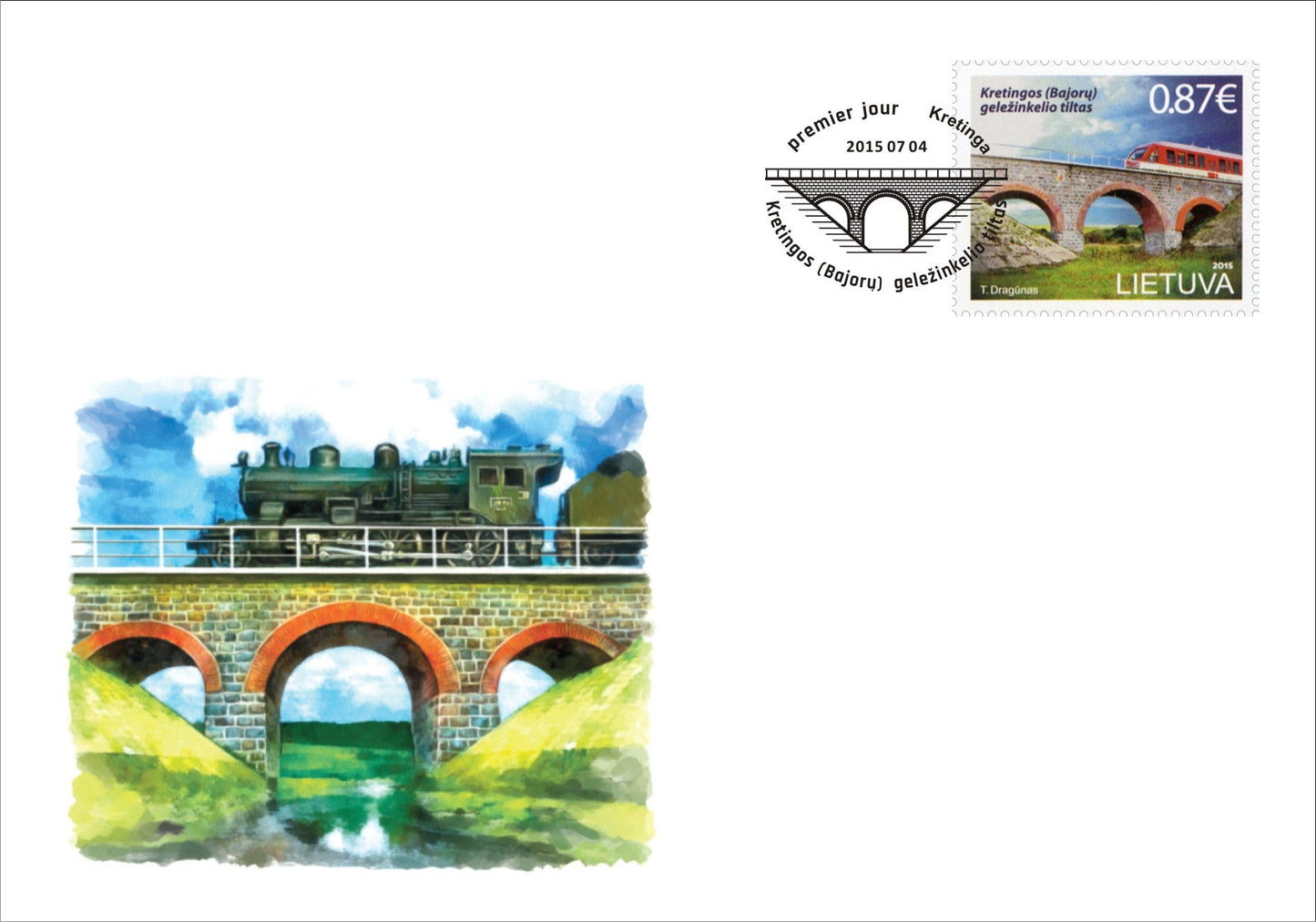 2015 07 04 PDV „LIETUVOS TILTAI. KRETINGOS (BAJORŲ) GELEŽINKELIO TILTAS"