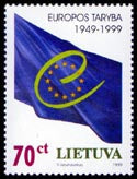 1999 05 01 „EUROPOS TARYBAI 50 METŲ“ (Pašto ženklas išimtas iš apyvartos)