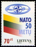 1999 03 27 „NATO 50 METŲ“ (Pašto ženklas išimtas iš apyvartos)