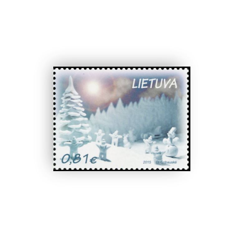 2015 11 14 Kalėdinis pašto ženklas'2015