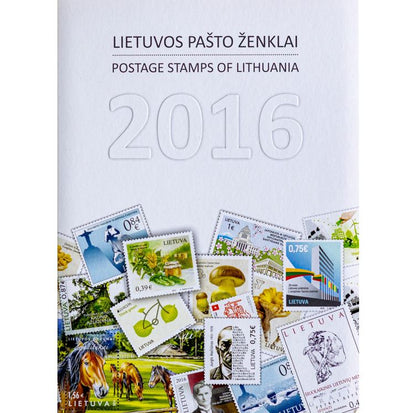 2016 METŲ PAŠTO ŽENKLŲ RINKINYS