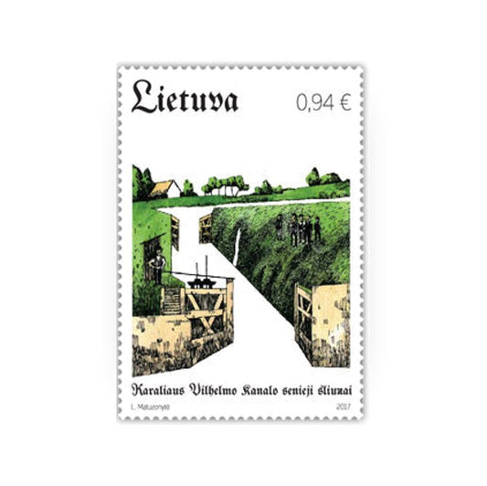  Pašto ženklas „KARALIAUS VILHELMO KANALO SENIEJI ŠLIUZAI"