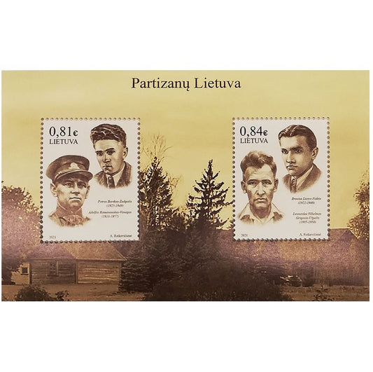 2021 02 12 Pašto blokas „Partizanų Lietuva"