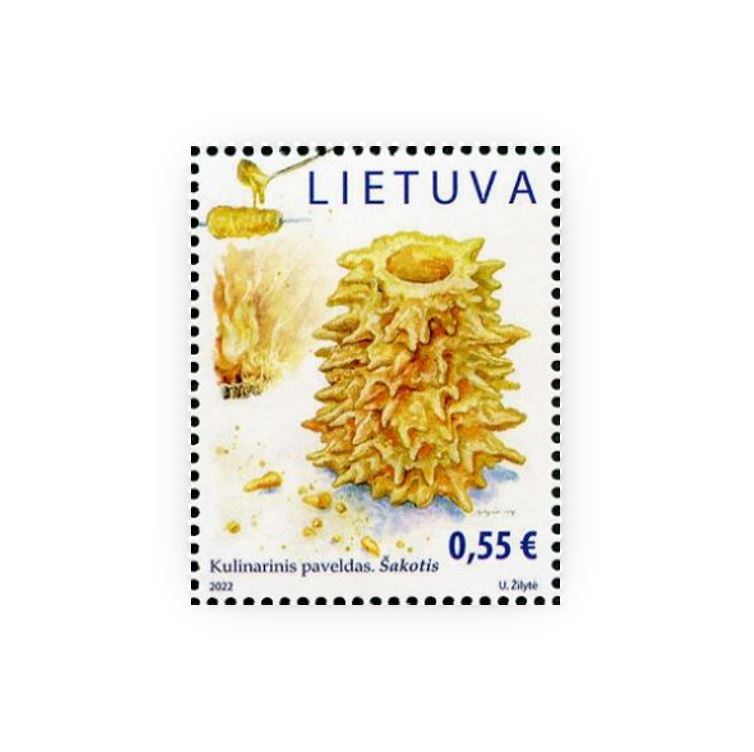 Pašto ženklas. Kulinarinis paveldas. Šakotis