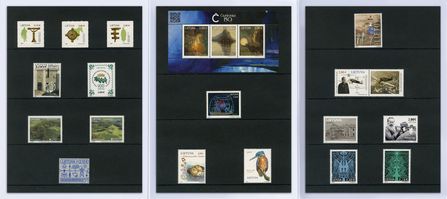 2025 METŲ PAŠTO ŽENKLŲ RINKINYS