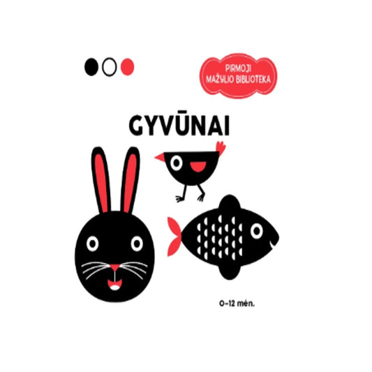 Knyga Pirmoji mažylio biblioteka gyvūnai