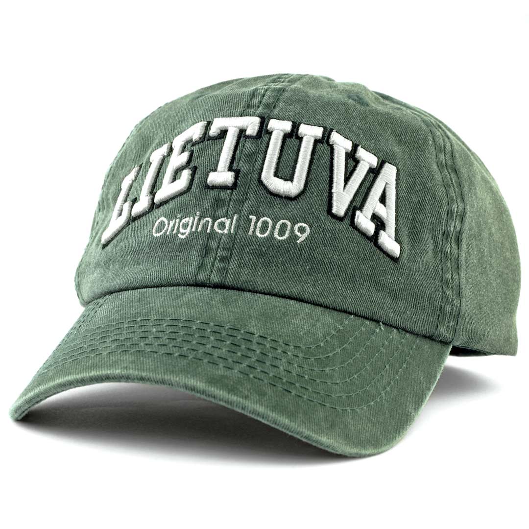 Kepurė su užrašu LIETUVA, žalia