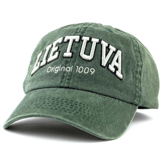 Kepurė su užrašu LIETUVA, žalia