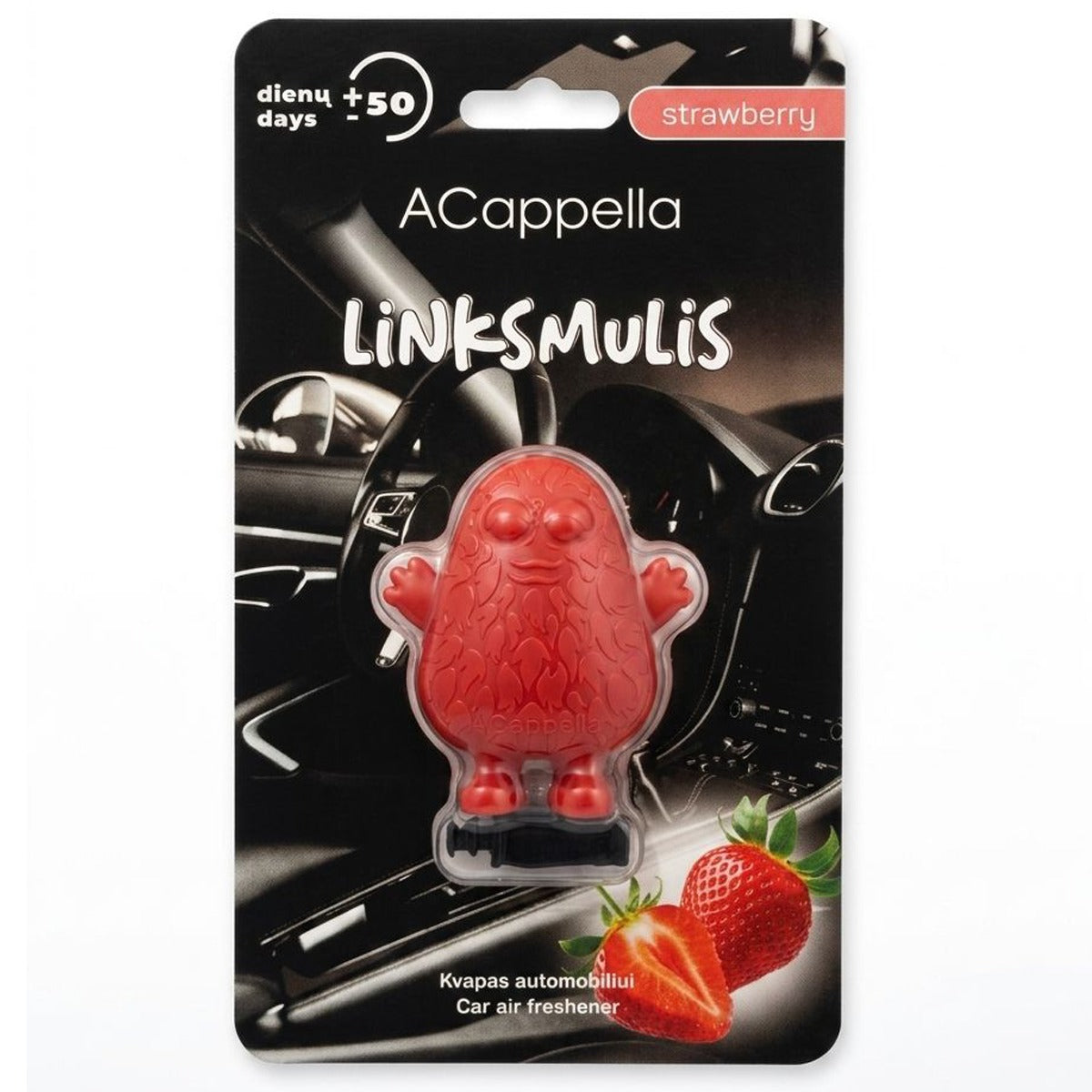 Automobilio kvapas ACAPPELLA "Linksmulis Strawberry"