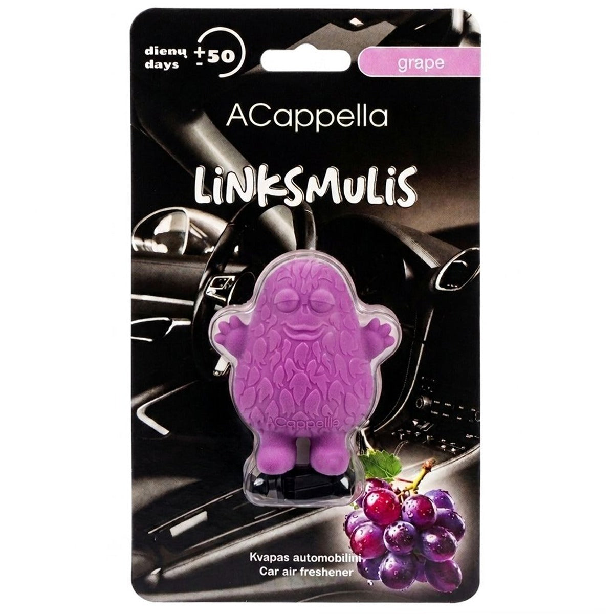 Automobilio kvapas ACAPPELLA "Linksmulis Grape"