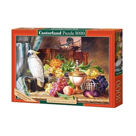 Dėlionė Castorland Copy of Still Life With Fruit and a Cockatoo, Josef Schuster 3000 det.