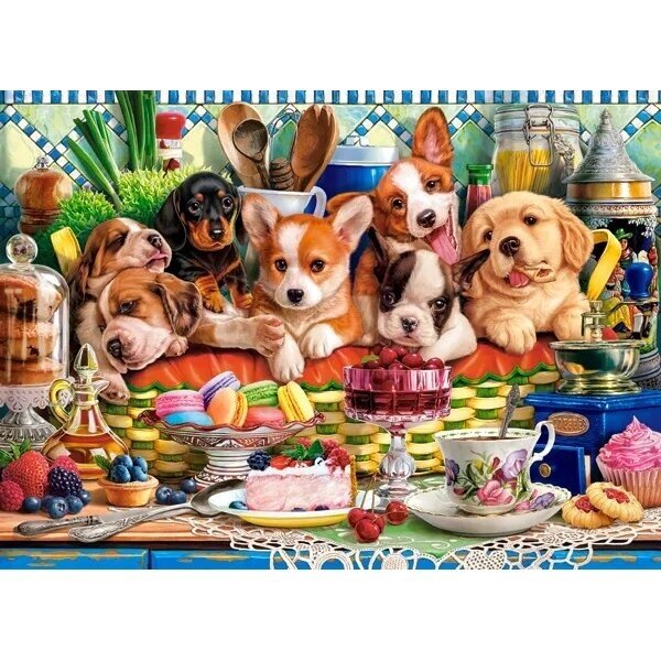 Dėlionė Castorland Puppies Dessert 300 det.