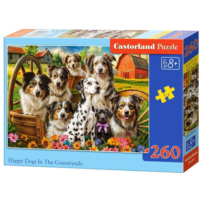 Dėlionė Castorland Happy Dogs In The Countryside 260 det.