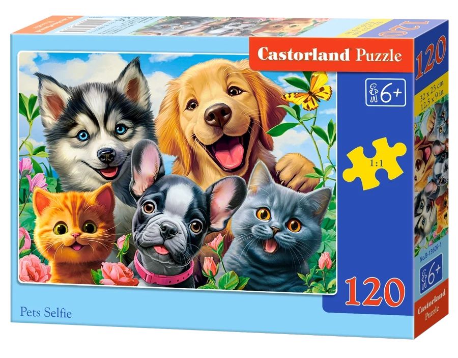 Dėlionė Castorland Pets Selfie 120 det.