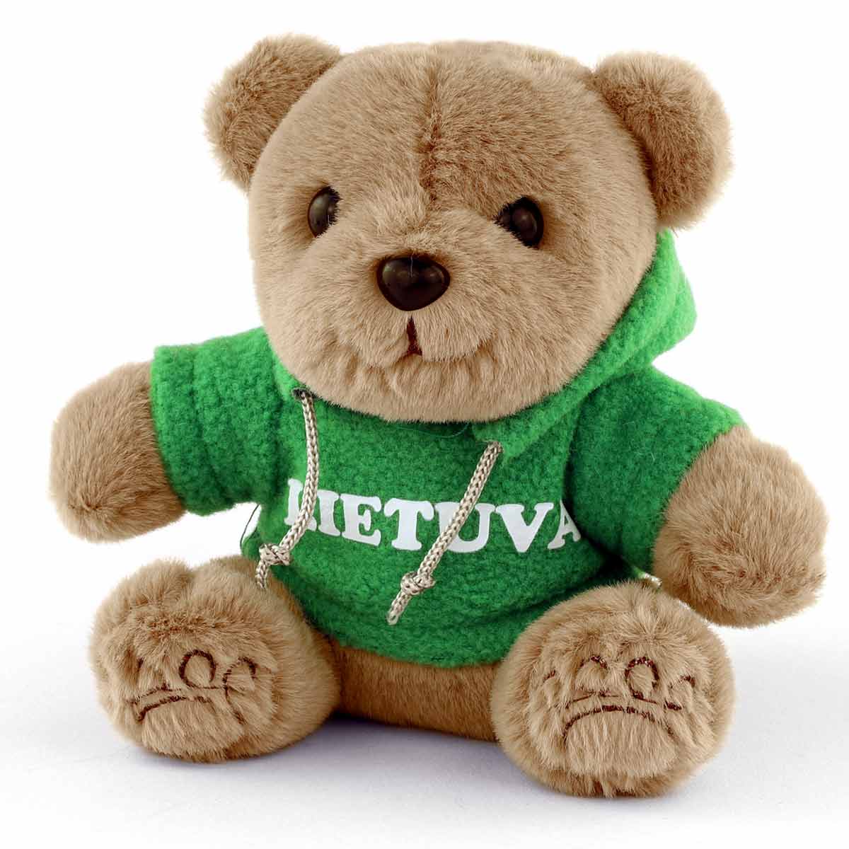Minkštas  meškiukas „LIETUVA“ su džemperiu – kuprinės ir raktų pakabukas