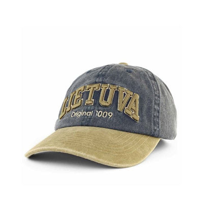 Mėlyna kepurė „LIETUVA Original 1009“ su chaki snapeliu