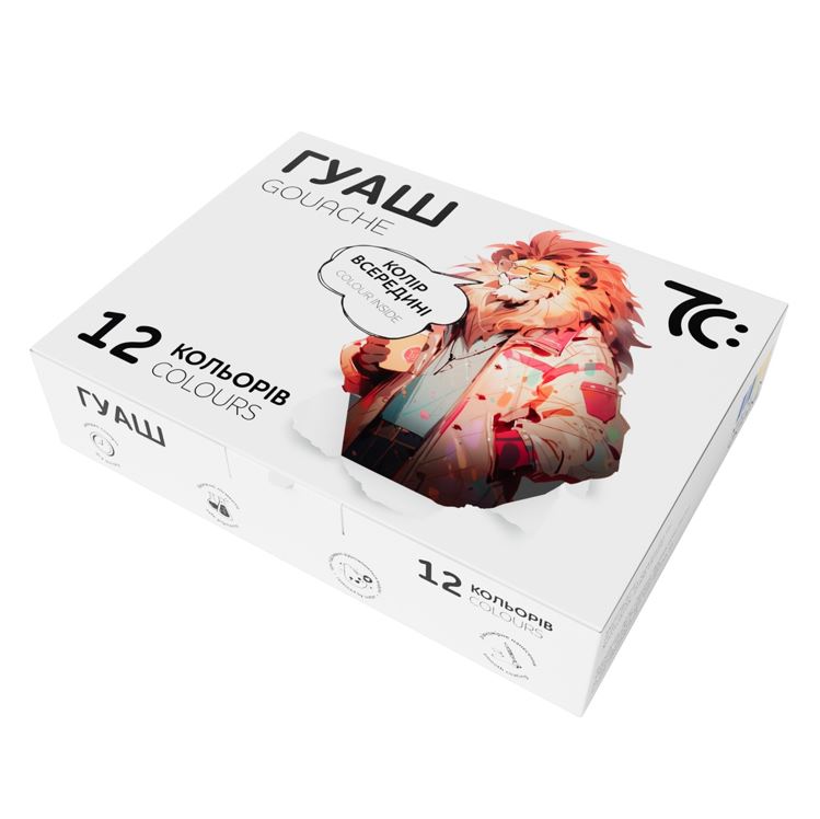 Guašas 12 spalvų
