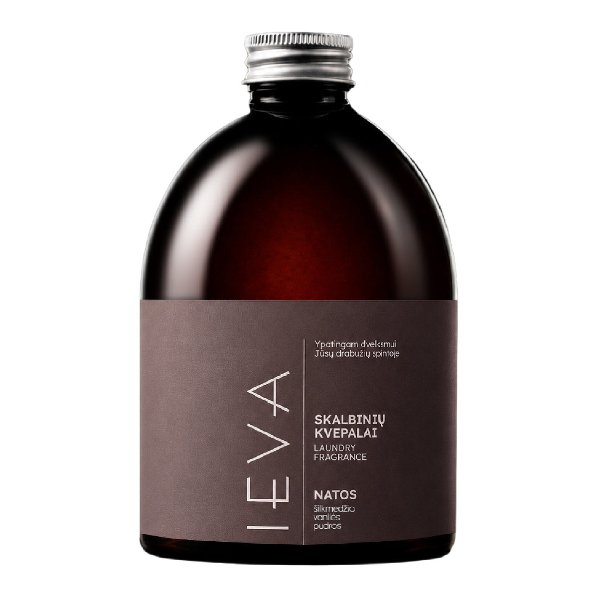 Skalbinių kvepalai IEVA ŠILKMEDŽIO, VANILĖS IR PUDROS, 0,5l