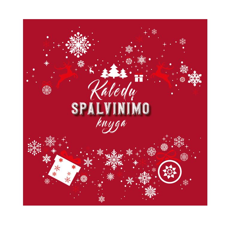 knyga kalėdų spalvinimo knyga