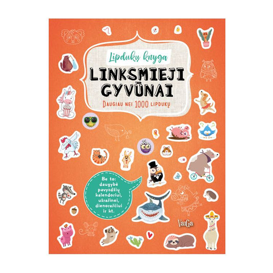 knyga linksmieji gyvūnai