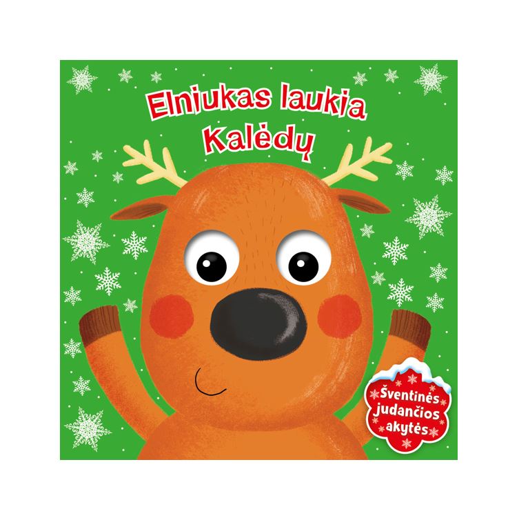 knyga elniukas laukia kalėdų