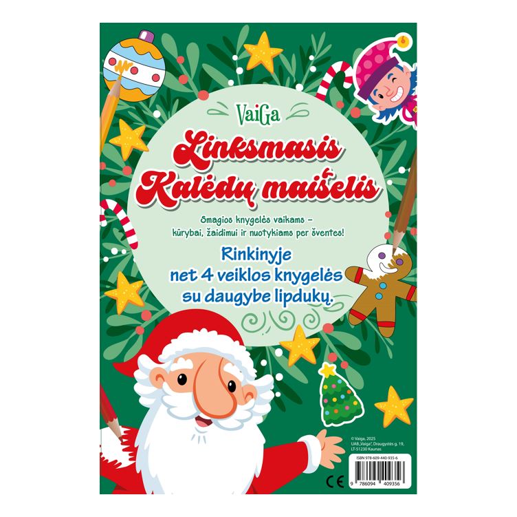 Knyga linksmasis kalėdų maišelis