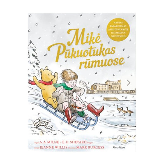 Knyga Mikė Pūkuotukas rūmuose