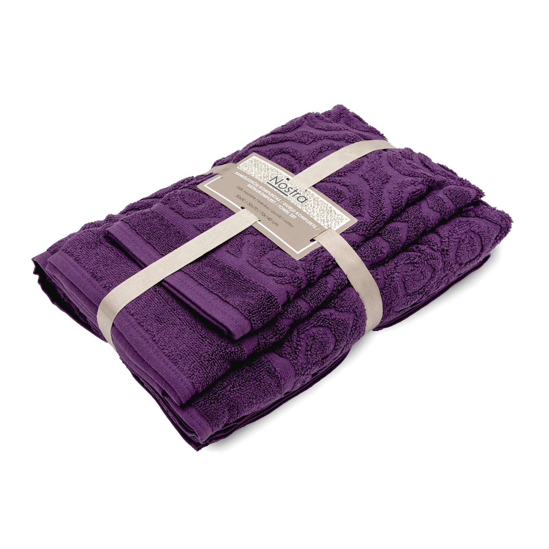 Violetinis rankšluosčių komplektas
