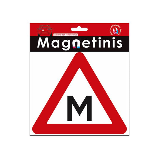 Magnetinis trikampis ženklas Mokomasis